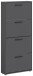 Schuhkipper >See< in Anthrazit, Melaminbeschichtet - 59x136x17cm (BxHxT)