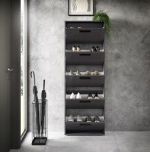 Schuhkipper >See< in Anthrazit, Melaminbeschichtet - 59x169x17cm (BxHxT)