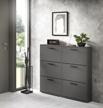 Schuhkipper >See< in Anthrazit, Melaminbeschichtet - 116x103x17cm (BxHxT)