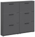 Schuhkipper >See< in Anthrazit, Melaminbeschichtet - 116x103x17cm (BxHxT)
