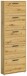 Schuhkipper >See< in Eiche Artisan, Melaminbeschichtet - 59x169x17cm (BxHxT)