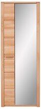 Garderobenschrank >Nature One< 2 Türen, 5 Böden, soft-close, Kernbuche teilmassiv - 74x201x40cm B/H/T