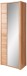 Garderobenschrank >Nature One< 2 Türen, 5 Böden, soft-close, Kernbuche teilmassiv - 74x201x40cm B/H/T