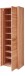 Garderobenschrank >Nature One< 2 Türen, 6 Böden, soft-close, Kernbuche teilmassiv - 65x201x40cm B/H/T