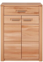 Schuhkommode >Nature One< 2 Türen, 1 Schub, FSC Kernbuche teilmassiv - 74x100x40cm (B/H/T)