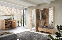 Schuhkommode >Nature One< 3 Türen, 1 Schub, FSC Kernbuche teilmassiv - 160x100x40cm (B/H/T)