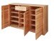 Schuhkommode >Nature One< 3 Türen, 1 Schub, FSC Kernbuche teilmassiv - 160x100x40cm (B/H/T)