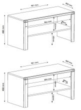 Schuhbank >Nature One< inkl. Kissen, 1 Boden, FSC Kernbuche teilmassiv - 90x48x40cm (B/H/T)