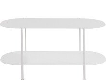 Couchtisch >Stig< in Weiß, Metall - 100x45x50cm (BxHxT)
