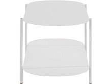 Couchtisch >Stig< in Weiß, Metall - 100x45x50cm (BxHxT)