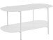 Couchtisch >Stig< in Weiß, Metall - 100x45x50cm (BxHxT)