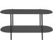 Couchtisch >Stig< in Schwarz, Metall - 100x45x50cm (BxHxT)