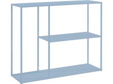 Bücherregal >Vilde< in Blau, Metall -...