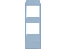 Bücherregal >Vilde< in Blau, Metall - 100x80x30cm (BxHxT)