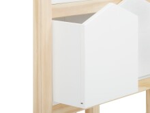 Bücherregal >Valdemar< in Weiß, Teilweise Massivholz - 60x139x30cm (BxHxT)