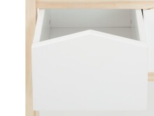 Bücherregal >Valdemar< in Weiß, Teilweise Massivholz - 60x139x30cm (BxHxT)