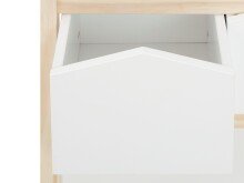 Bücherregal >Valdemar< in Weiß, Teilweise Massivholz - 60x139x30cm (BxHxT)
