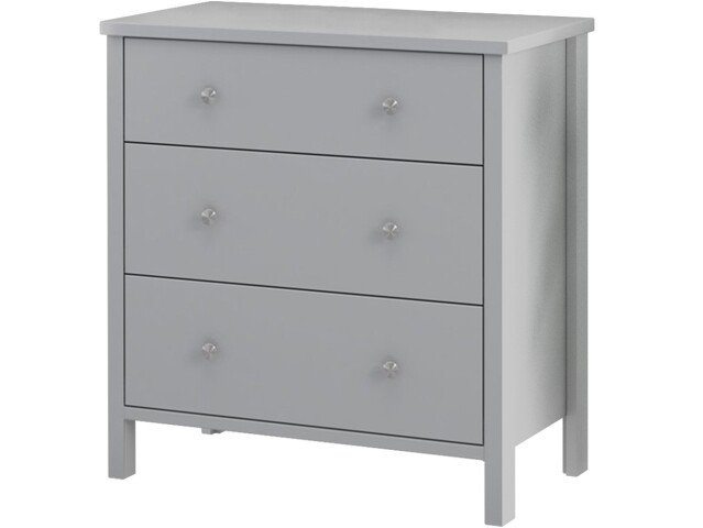 Kommode >Wenche< in Grau, MDF/Folie - 81x84x41cm (BxHxT)
