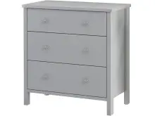 Kommode >Wenche< in Grau, MDF/Folie - 81x84x41cm...