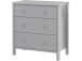 Kommode >Wenche< in Grau, MDF/Folie - 81x84x41cm (BxHxT)