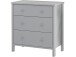 Kommode >Wenche< in Grau, MDF/Folie - 81x84x41cm (BxHxT)