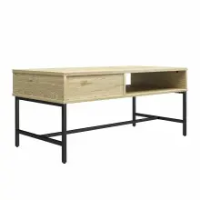 Ablagetisch >Krister< in Natur - 100x44x49 (BxHxT)