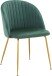 4-Fußstuhl >Vilma< (2er-Set) in Grün, Samt/Metall - 52x81x55cm (BxHxT)