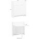 Klapptisch >Froya< in Weiß, MDF/Kiefer - 84x90x80cm (BxHxT)