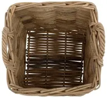 Flechtkorb >Åmund< in Grau, Rattan - 32x34,5x32cm (BxHxT)
