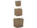 Flechtkorb >Åmund< in Grau, Rattan - 32x34,5x32cm (BxHxT)