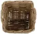 Flechtkorb >Åmund< in Grau, Rattan - 32x34,5x32cm (BxHxT)