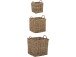 Flechtkorb >Åmund< in Grau, Rattan - 32x34,5x32cm (BxHxT)