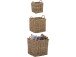 Flechtkorb >Åmund< in Grau, Rattan - 32x34,5x32cm (BxHxT)