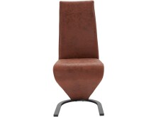 Freischwinger >Liri< (2er-Set) in Braun, Mikrofaser - 45x101x61cm (BxHxT)