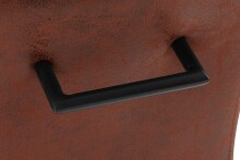Freischwinger >Liri< (2er-Set) in Braun, Mikrofaser - 45x101x61cm (BxHxT)