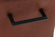 Freischwinger >Liri< (2er-Set) in Braun, Mikrofaser - 45x101x61cm (BxHxT)