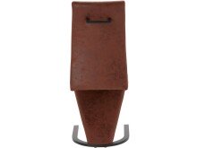 Freischwinger >Liri< (2er-Set) in Braun, Mikrofaser - 45x101x61cm (BxHxT)