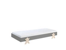 Stapelbett >Moldulo< 90x200cm, inkl. Lattenrost,...