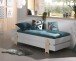Stapelbett >Moldulo< 2er Set, Lattenrost, weiss lackiert - je 203,6x27,5x93,8cm (BxHxT)