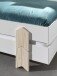 Stapelbett >Moldulo< 2er Set, Lattenrost, weiss lackiert - je 203,6x27,5x93,8cm (BxHxT)