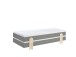 Stapelbett >Moldulo< 2er Set, Lattenrost, grau lackiert - je 203,6x27,5x93,8cm (BxHxT)