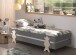 Stapelbett >Moldulo< 2er Set, Lattenrost, grau lackiert - je 203,6x27,5x93,8cm (BxHxT)