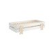 Stapelbett >Moldulo< 2er Set, Lattenrost, weiss lackiert - je 203,6x27,5x93,8cm (BxHxT)