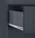 Midischrank >Vinga< 1 Tür, 2 Schubladen, in Grau - 60x102x35cm (BxHxT)