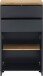 Midischrank >Vinga< 1 Tür, 2 Schubladen, in Grau - 60x102x35cm (BxHxT)