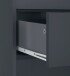 Midischrank >Vinga< 1 Tür, 2 Schubladen, in Grau - 60x102x35cm (BxHxT)