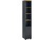 Hochschrank >Vinga< 1 Tür, 3 Böden, Grau / Eiche Dekor - 32x182x35cm (BxHxT)