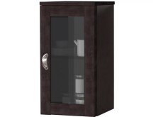 Hängeschrank >Ylva< 1 Tür, 1 Boden, in Braun, massive Kiefer - 30x58x30cm (BxHxT)