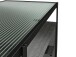 Lowboard >Ælva< Glas / Metall matt Schwarz - 140x50x39cm (BxHxT)