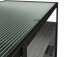 Lowboard >Ælva< Glas / Metall matt Schwarz - 140x50x39cm (BxHxT)